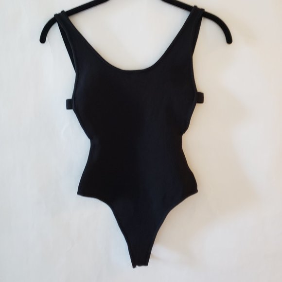 NWOT SUPER DOWN LISA BLACK BODYSUIT - Picture 2 of 6